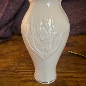 Belleek Butterfly Vase
